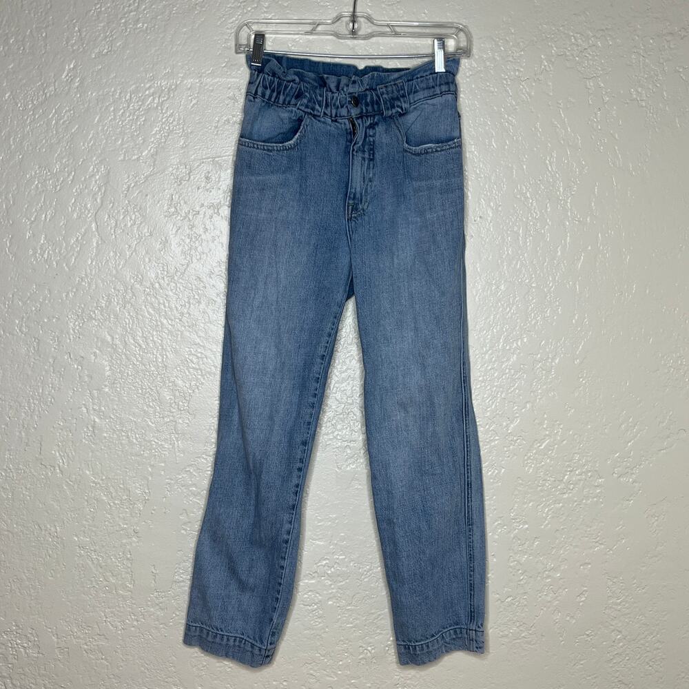 Anthropologie Pistola Dakota Ultra High Rise Paperbag Slim Jeans Women XS